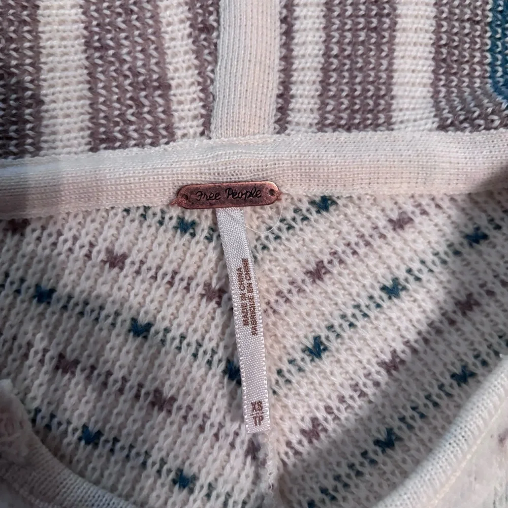 Free People Hooded Fair Isle Cardigan Boho Cottagecore, XS‎